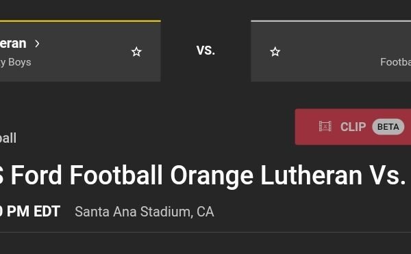 2024 CIF-SS Ford Football Orange Lutheran vs. Mater Dei